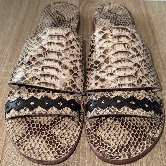 Free People sandals Saturday Slide Snake Size 9.5 NEW - Picture 6 of 6